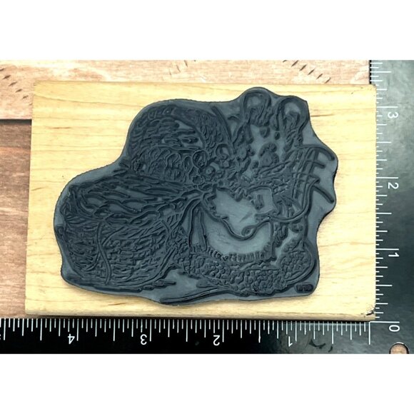 RARE Beatrix Potter Rubber Stamp Wood Block Mouse Family Scene RP005 Hunca Munca - Picture 3 of 7